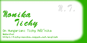 monika tichy business card